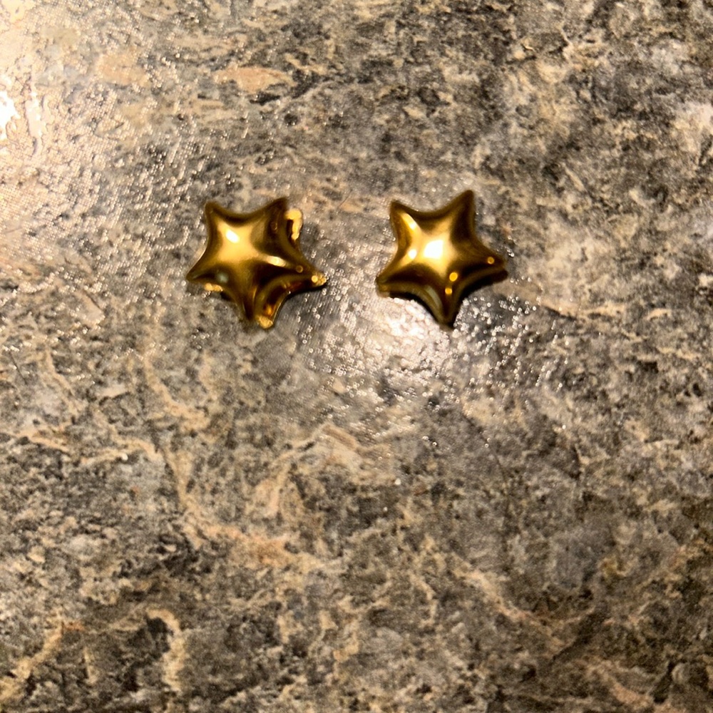 NWT Anuja Tolia Gold Star Earings - Picture 3 of 4